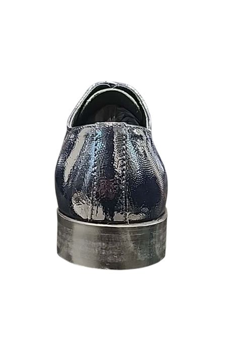 scarpa in vernice lucida con trama operata fantasia SALVATORE FINIZIO | Scarpe | 2017BLU